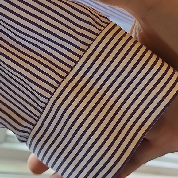 Jos. A. Bank Lavender and White Striped Shirt 17-34 - Picture 5 of 5